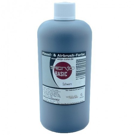 Senjo Color Bodypainting Basic, fekete, 500 ml