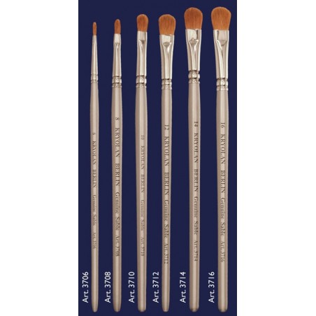 Kryolan Professional Schminkpinsel, Katzenzungform  chin.sable Haar