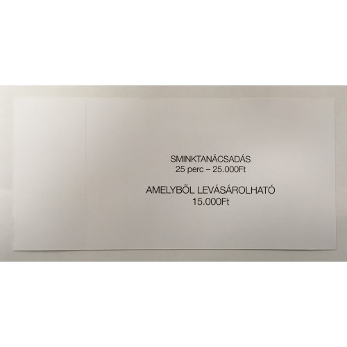 Sminktanácsadási kupon / Egyéni